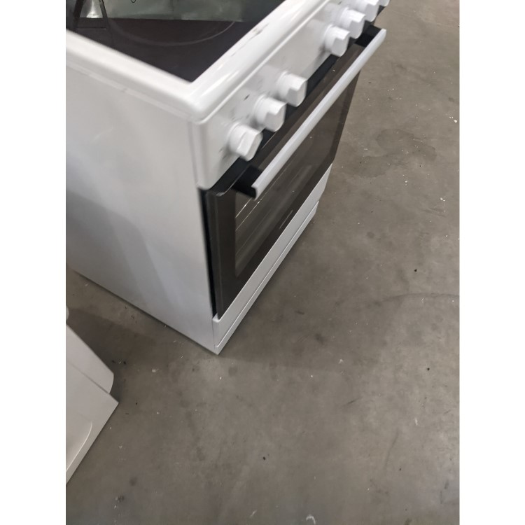 Refurbished electriQ EQEC60W1CERAMIC 60cm Electric Cooker White