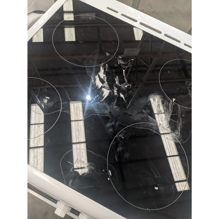 Refurbished electriQ EQEC60W1CERAMIC 60cm Electric Cooker White