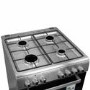 Refurbished electriQ 60cm Single Oven Dual Fuel Cooker - Stainless Steel