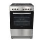 Refurbished electriQ 60cm Single Oven Dual Fuel Cooker - Stainless Steel