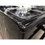 Refurbished electriQ EQRANGE90GASBLACK 90cm Gas Single Oven Range Cooker Black