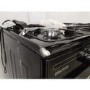 Refurbished electriQ EQRANGE90GASBLACK 90cm Gas Single Oven Range Cooker Black