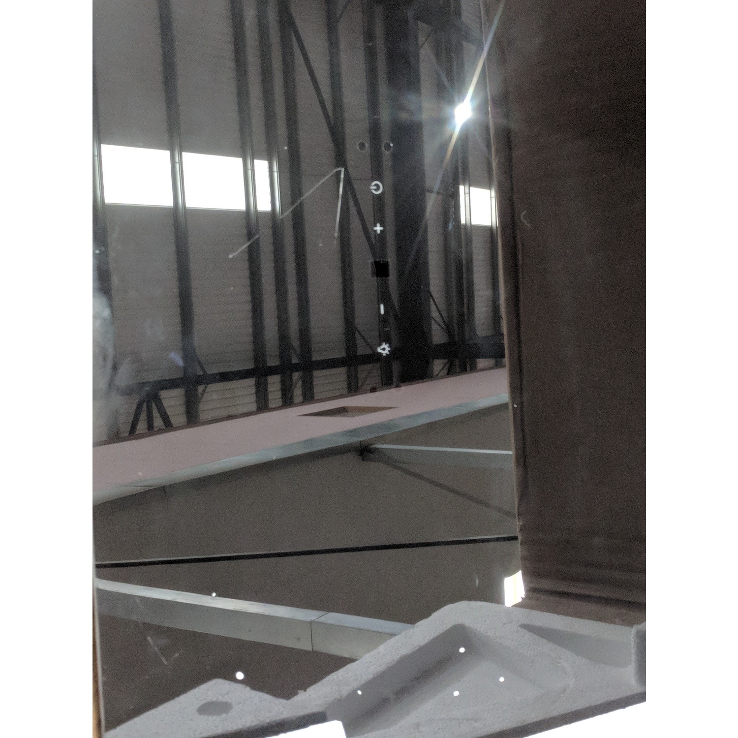 Refurbished electriQ eiQ60ANGLEGHBLHE 60cm Angled Cooker Hood with Hand