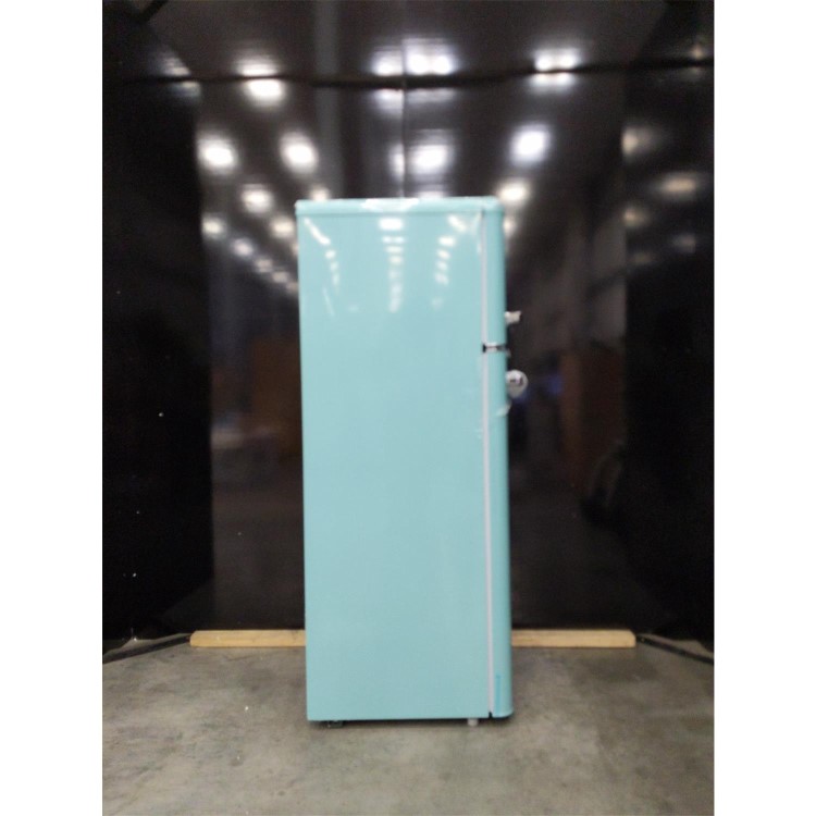 Refurbished electriQ eqretrotmblue Freestanding 208 Litre 80/20 Fridge Freezer Blue