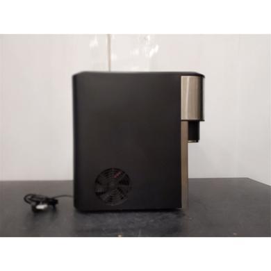 Refurbished electriQ eiqicecm Countertop Ice Maker With Ice Crusher and Water Dispenser Stainless Steel/Black
