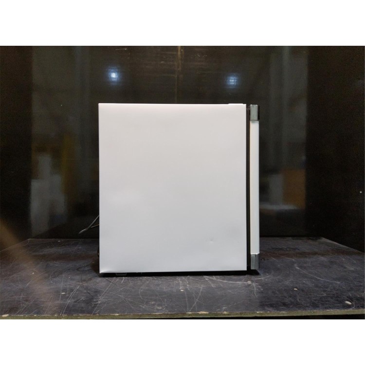 Refurbished electriQ eiQ48DFCHWHT 48 Litre Drinks Fridge White with Chrome Strips