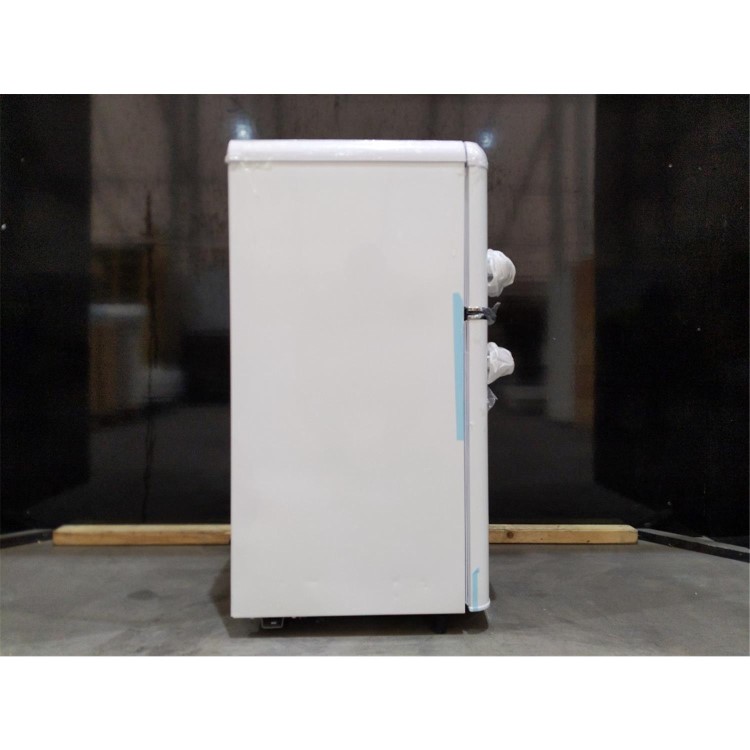 Refurbished electriQ eiQUCRETROFFWHT Freestanding 80 Litre 70/30 Retro Fridge Freezer White