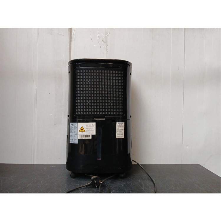 Refurbished electriQ 12L Low-Energy Quiet Laundry Dehumidifier and HEPA Air Purifier - Black