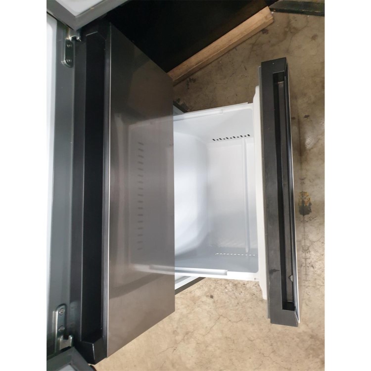 Refurbished electriQ eiQFD70FF 391 Litre American Frost Free Fridge Freezer Stainless Steel