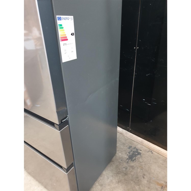 Refurbished electriQ eiQFD70FF 391 Litre American Frost Free Fridge Freezer Stainless Steel