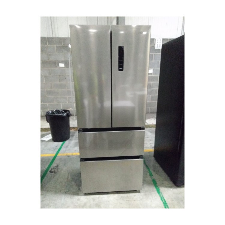 Refurbished electriQ eiQFD70FF 391 Litre American Fridge Freezer Stainless Steel