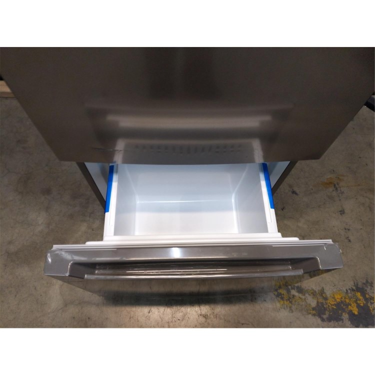 Refurbished electriQ eiQ54MDFFINOX Freestanding 282 Litre Frost Free Fridge Freezer Stainless Steel