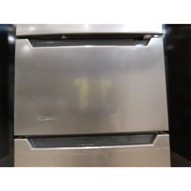 Refurbished electriQ eiQ54MDFFINOX Freestanding 282 Litre Frost Free Fridge Freezer Stainless Steel