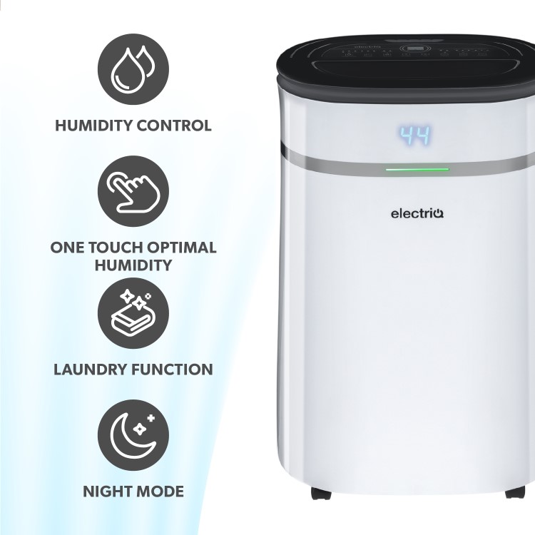 electriQ Premium 12L Low-Energy Quiet Laundry Dehumidifier