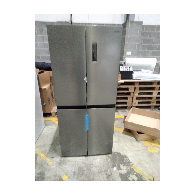 Refurbished electriQ eiQ804DFF 466 Litre American Fridge Freezer Stainless Steel