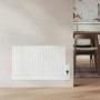 electriQ 800W Slim Wall Mounted Oil Filled Radiator H550xW950mm Weekly Timer - White 