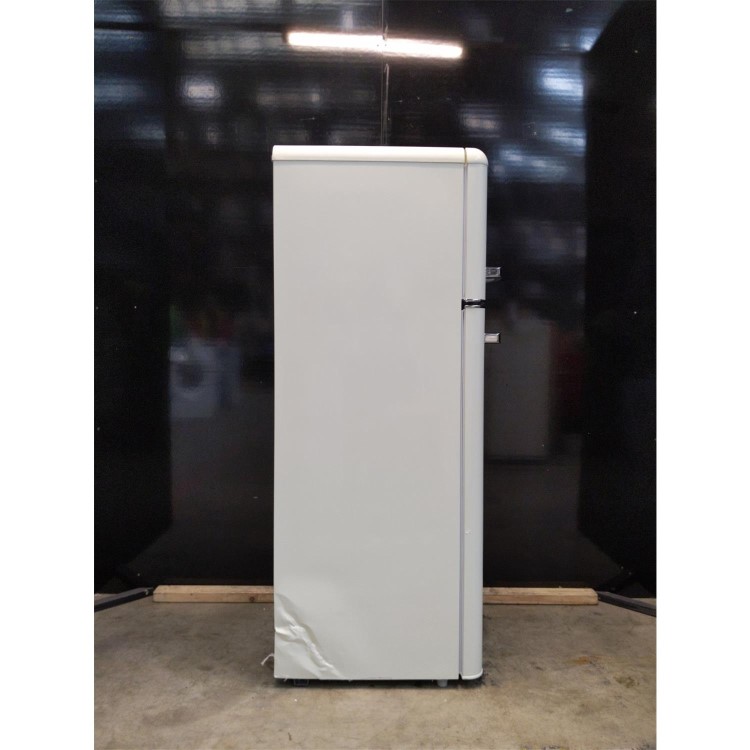 Refurbished electriQ EQRETROTMCREAMVE Freestanding 204 Litre 80/20 Retro Fridge Freezer Cream