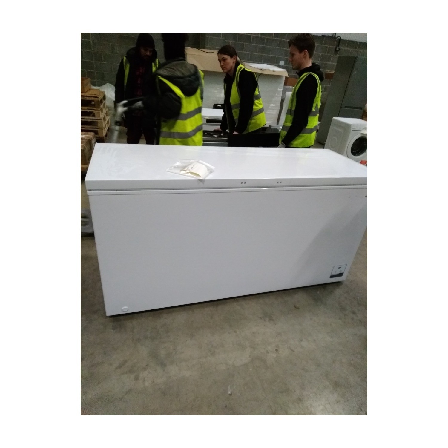 Refurbished electriQ eiQCHEST700 700 Litre Chest Freezer White electriQ