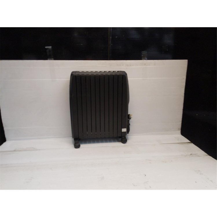 Refurbished electriQ 2500W Smart Oil Filled Radiator with Thermostat and Weekly Timer - Black