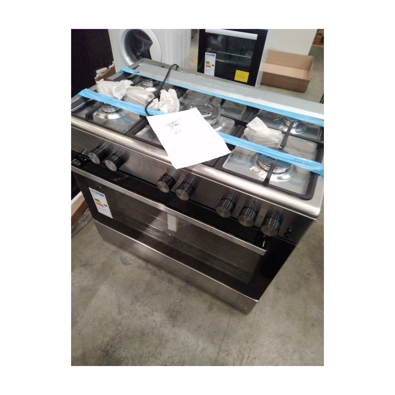 Refurbished electriQ EQRANGE90GASSS 90cm Gas Single Oven Range Cooker