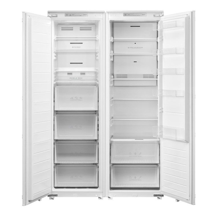 Refurbished electriQ eiQINT54177LF Integrated 304 Litre In Column Fridge
