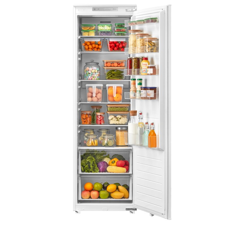 Refurbished electriQ eiQINT54177LF Integrated 304 Litre In Column Fridge