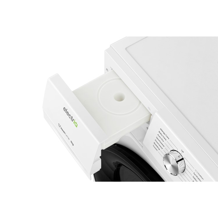 Refurbished electriQ eiQTDHPFS9 Freestanding Heat Pump 9KG Tumble Dryer White