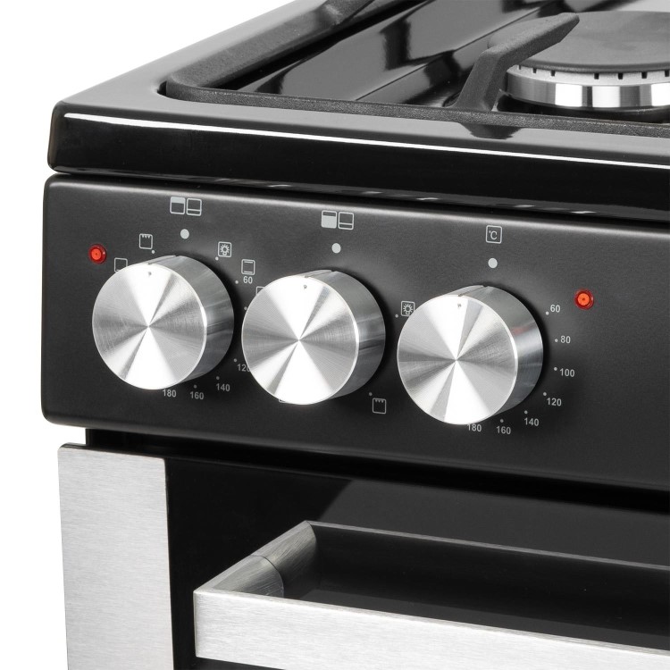 electriQ 100cm Dual Fuel Range Cooker - Stainless Steel