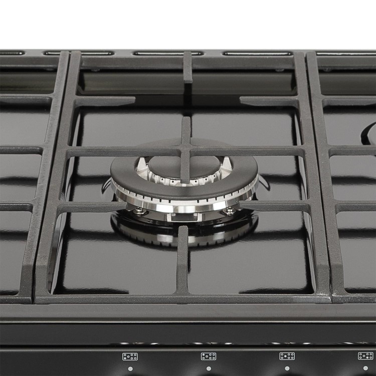 electriQ 100cm Dual Fuel Range Cooker - Stainless Steel