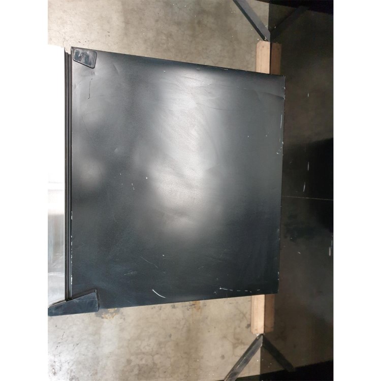 Refurbished electriQ eiQ115DFSS 115 Litre Drinks Fridge Black with Stainless Steel Trim