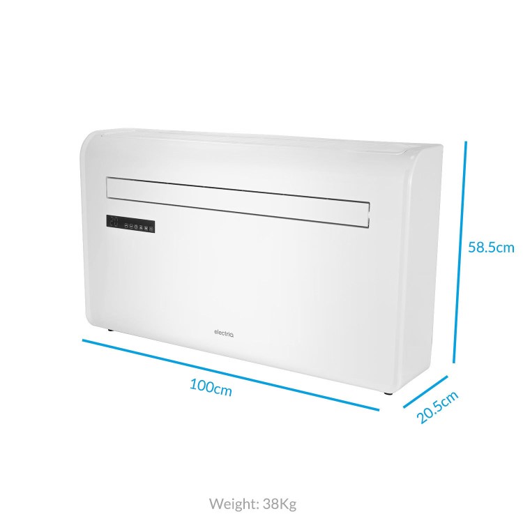 electriQ iQool 10000 BTU Wall Mounted Smart Air Conditioner with Heat Pump - No Outdoor Unit Needed