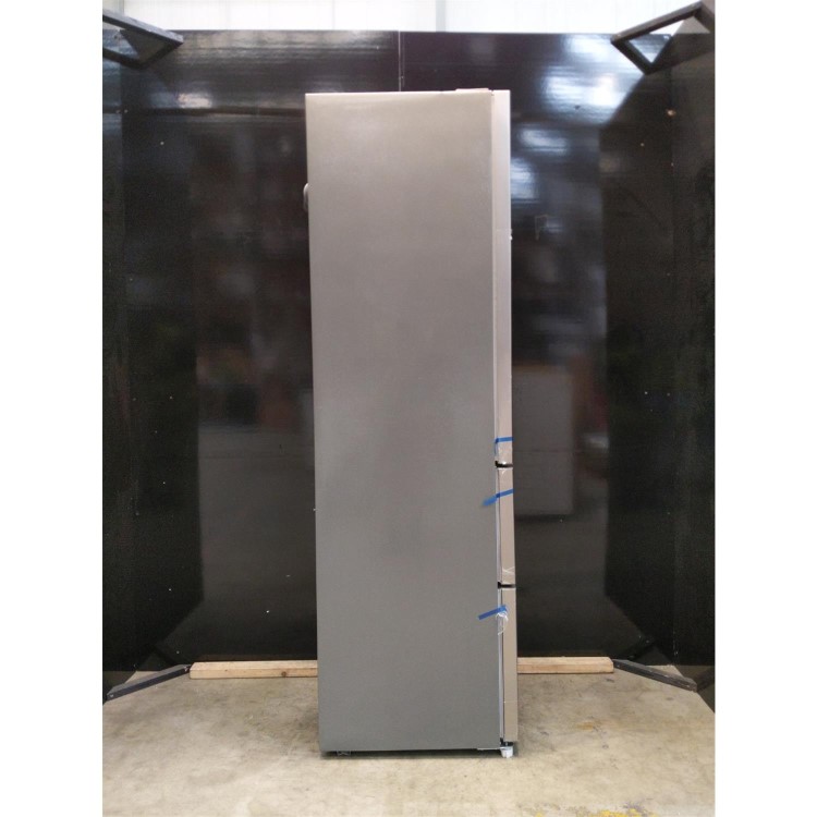 Refurbished electriQ eiQ54MDFFINOX 282 Litre Frost Free Fridge Freezer Stainless Steel