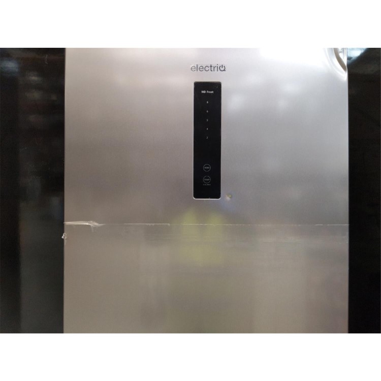 Refurbished electriQ eiQ54MDFFINOX 282 Litre Frost Free Fridge Freezer Stainless Steel