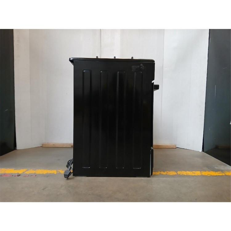Refurbished electriQ EQRANGE90GASBLACK 90cm Single Oven Gas Range Cooker Black