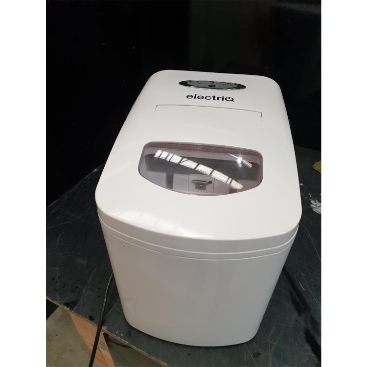 Refurbished electriQ EIQICEMWH Counter Top Ice Maker Machine White