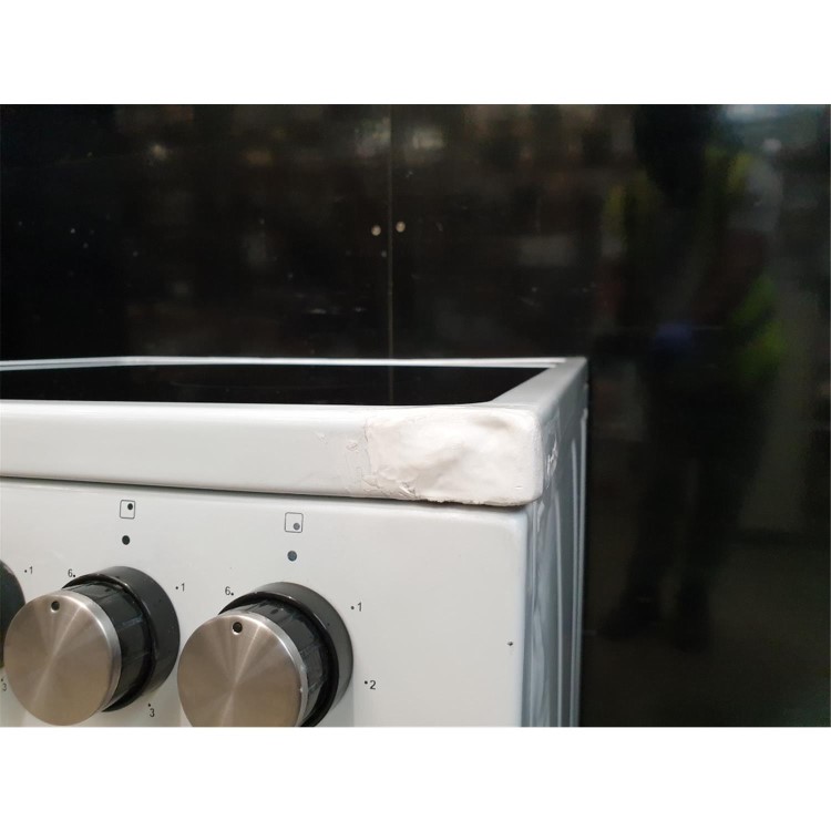 Refurbished electriQ EQECW160CERAMIC 60cm Single Cooker with Ceramic Hob White