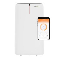 GRADE A3 - EcoSilent 14000 BTU Smart Portable Air Conditioner with Air Purifier and Heat Pump  GRADE A3 - EcoSilent 14000 BTU Smart Portable Air Conditioner with Air Purifier and Heat Pump