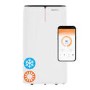 GRADE A3 - EcoSilent 14000 BTU Smart Portable Air Conditioner with Air Purifier and Heat Pump