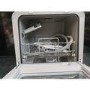 Refurbished electriQ EQDWTTGF 2 Place Table Top Dishwasher with Glass Front White