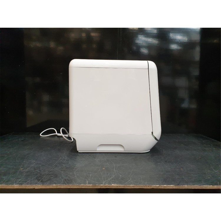 Refurbished electriQ EQDWTTGF 2 Place Table Top Dishwasher with Glass Front White