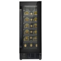 Refurbished electriQ eiQ30WINEBG Freestanding 18 Bottle Under Counter Wine Cooler Black