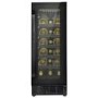 Refurbished electriQ eiQ30WINEBG Freestanding 18 Bottle Under Counter Wine Cooler Black