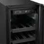 Refurbished electriQ eiQ30WINEBG Freestanding 18 Bottle Under Counter Wine Cooler Black