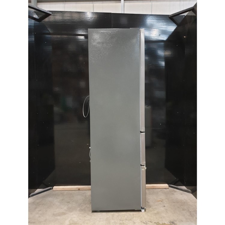 Refurbished electriQ eiQ54MDFFINOX Freestanding 282 Litre 60/40 Frost Free Fridge Freezer Stainless Steel