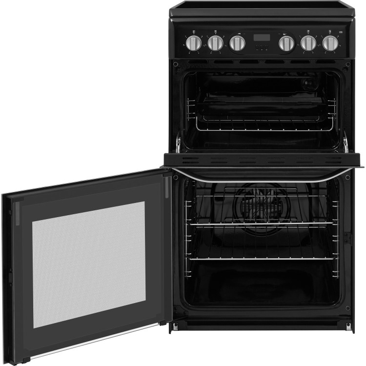 Refurbished Hotpoint HD5V93CCB 50cm Electric Cooker With Ceramic Hob