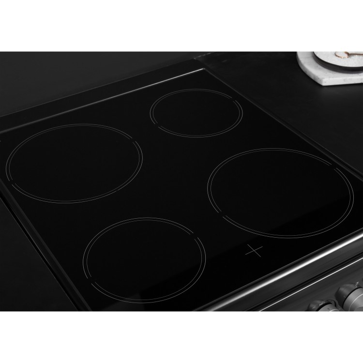 Refurbished Hotpoint HD5V93CCB 50cm Electric Cooker With Ceramic Hob