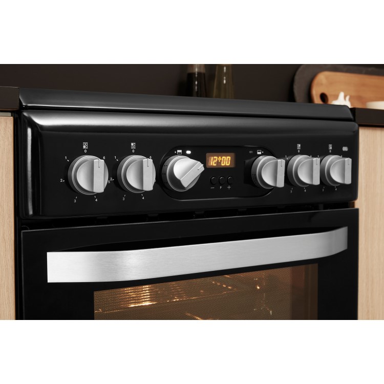 Refurbished Hotpoint HD5V93CCB 50cm Electric Cooker With Ceramic Hob