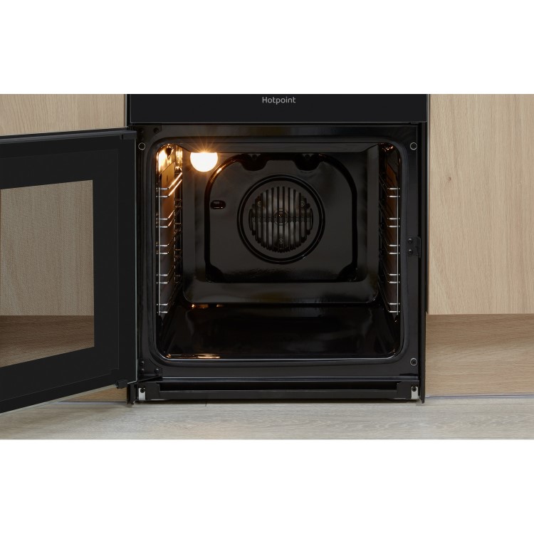 Refurbished Hotpoint HD5V93CCB 50cm Electric Cooker With Ceramic Hob