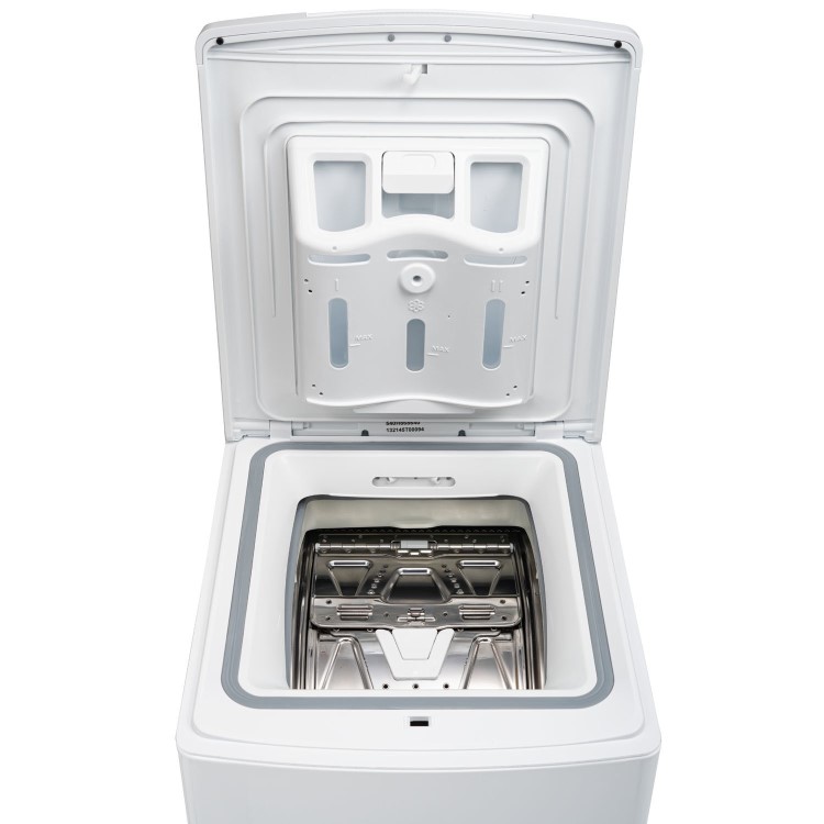 Refurbished electriQ eiQWMTL8 Freestanding 8KG 1300 Spin Top Loading Washing Machine White