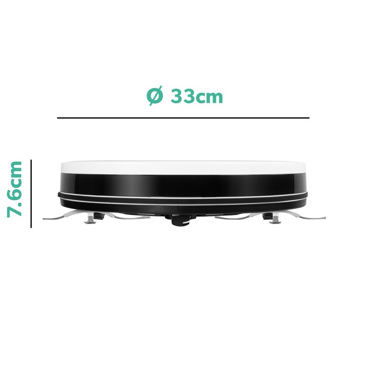Refurbished electriQ TONY Robotic Vacuum Cleaner and Mop - 4000Pa Suction - White
